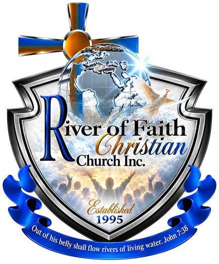 River of Faith Christian Church crest, established 1995